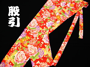 義若オリジナル激安セール柄股引き 金彩薔薇と蝶アンティーク